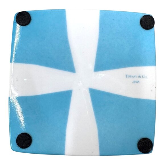 Tiffany & Co Iconic Blue Ceramic Trinket Jewelry Gift Box Decor Collectible 3.5" - Picture 10 of 10